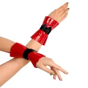 Белье из латекса красный