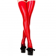 Белье из латекса красный