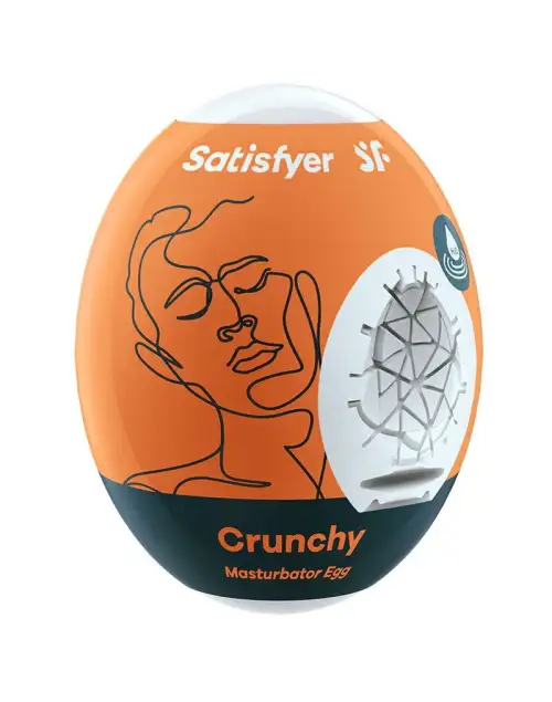 Самосмазывающийся мастурбатор-яйцо Satisfyer Egg Crunchy, одноразовый, не требует смазки photo 1