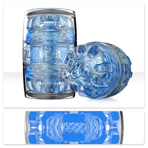 Мастурбатор Fleshlight Quickshot Turbo Blue Ice, компактный, отлично для пар и минета photo 1