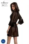 Пеньюар Passion LEAFA PEIGNOIR black L/XL - ECO Passion photo 2
