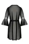 Пеньюар Passion LEAFA PEIGNOIR black L/XL - ECO Passion photo 4