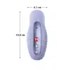 Накладной вибратор Fun Factory LAYA III soft violet, эффект постукивания пальцем photo 2