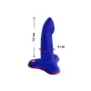 Фаллоимитатор Fun Factory LIMBA FLEX S, синий, гибкий, с эффектом памяти, подходит для точки G photo 2