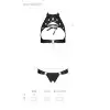 Комплект: открытый топ и трусики из эко-кожи Malwia Set with Open Bra black XXL/XXXL — Passion photo 5