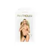 Трусики-стринги Penthouse Classified L/XL Black, двойные резиночки, непрозрачная вставка и бантик photo 3