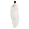 Силиконовая анальная пробка с хвостом из натурального меха Art of Sex size M White fox photo 2