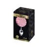 Металлическая анальная пробка Кроличий хвостик Alive Fluffy Plug L Pink, диаметр 3,9 см photo 2
