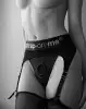 Трусы для страпона с подвязками для чулок Strap-On-Me REBEL HARNESS - L photo 8