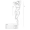 Бодистокинг-платье Passion BS089 white, мини, плетение в виде паутины photo 5