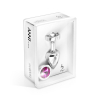 Анальная пробка со сменными стразами Diogol Anni Magnet Silver Cristal/Fushia 25мм photo 2
