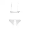 Комплект: бра, трусики с ажурным декором и открытым шагом Ursula Set white XXL/XXXL — Passion photo 4