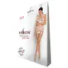 Бодистокинг-платье Passion BS089 white, мини, плетение в виде паутины photo 6