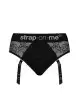 Кружевные трусы для страпона с подвязками для чулок Strap-On-Me DIVA HARNESS - XL photo 3