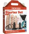 Страпон Doc Johnson Vac-U-Lock - Dual Density Starter Set - Vanilla photo 5
