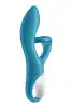 Вибратор кролик с тройным отростком Satisfyer Embrace me Turquoise, 2 мотора, диаметр 3,6 см photo 4