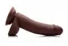 8 Inch Ultra Real Dual Layer Suction Cup Dildo - Medium Skin Tone - фаллоимитатор 18х5 см. photo 2