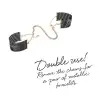 Украшение-наручники Bijoux Indiscrets Desir Metallique Handcuffs - Black photo 2