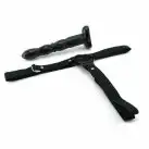 Страпон с вибрацией Twist N' Shout, черный photo 1