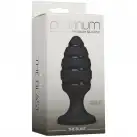 Анальный плаг со спиральным каналом Doc Johnson Platinum Premium Silicone - The Blast - Black photo 2