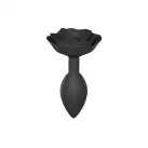 Силиконовая анальная пробка Love To Love OPEN ROSES L SIZE - BLACK ONYX photo 1
