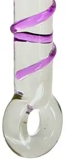 Стимулятор стеклянный GLASS WORXX CRYSTAL PACIFIER PURPLE photo 3