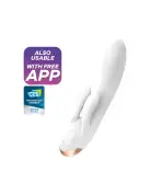 Смарт вибратор-кролик с двойным отростком Satisfyer Double Flex White photo 1