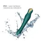 Смартвибратор-пульсатор Zalo — King Turquoise Green, кристалл Swarovski photo 6