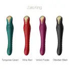 Смартвибратор-пульсатор Zalo — King Wine Red, кристалл Swarovski photo 12