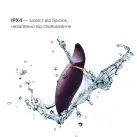 Вибратор 2в1 с язычком Zalo — Hero Twilight Purple, кристалл Swarovski photo 4