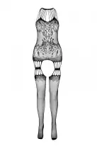 Бодистокинг с множеством бретелей Passion BS095 One Size, white, имитация пояса и чулок, с доступом photo 3