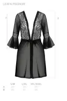 Пеньюар Passion LEAFA PEIGNOIR black L/XL - ECO Passion photo 5