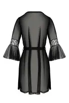 Пеньюар Passion LEAFA PEIGNOIR black L/XL - ECO Passion photo 4