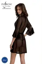 Пеньюар Passion LEAFA PEIGNOIR black XXL/XXXL - ECO Passion photo 2