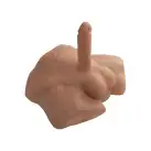 Полуторс с фаллоимитатором на присоске SilexD Apollo S Male Torso Caramel photo 1