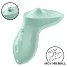 Вибратор для клитора с жемчужной стимуляцией Satisfyer Exciterrr Mint, 2 независимых мотора photo 1