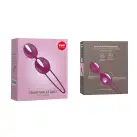 Вагинальные шарики Fun Factory SMARTBALLS DUO, бордово-белые, 2 шт, диаметр 3,2 и 3,6 см photo 6