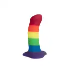 Фаллоимитатор Fun Factory AMOR, радужный, длина 14,6 см, диаметр 3,7 см, изогнутый photo 1