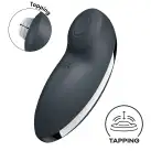 Вибростимулятор-пульсатор Satisfyer Tap & Climax 2 Grey, эффект постукивания пальцем photo 1