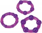 Набор эрекционных колец Ultra Soft & Stretchy Pro Rings Purple photo 1