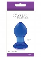 Малая анальная пробка Crystal, синяя photo 2
