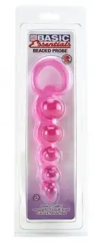 Анальная цепочка BASIC ESSENTIALS BEADED PROBE IN PINK photo 6