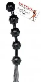 Плеть с анальными шариками ANAL BEADS WHIP photo 2