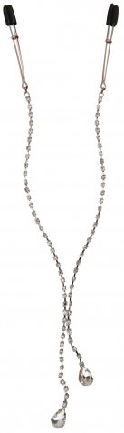 Украшение цепочка с зажимами для сосков Sportsheets Midnight Teardrop Nipple Clips photo 1