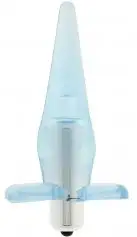 Анальный вибратор POWER BUTTPLUG BLUE photo 1