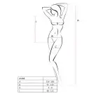 Бодистокинг Passion BS064 One Size, Red, боди, закрытое плечо, открытый доступ photo 3