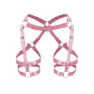 Гартеры Art of Sex - Claire, натуральная кожа, размер XS-M, цвет розовый photo 3