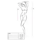 Бодистокинг-платье Passion BS089 black, мини, плетение в виде паутины photo 7