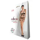 Бодистокинг-платье Passion BS089 black, мини, плетение в виде паутины photo 8