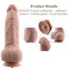 Гибкий фаллоимитатор для секс-машин Hismith 9.25″ Silicone Dildo, система KlicLok photo 2